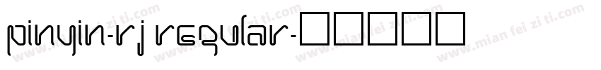 PinYin-RJ Regular字体转换